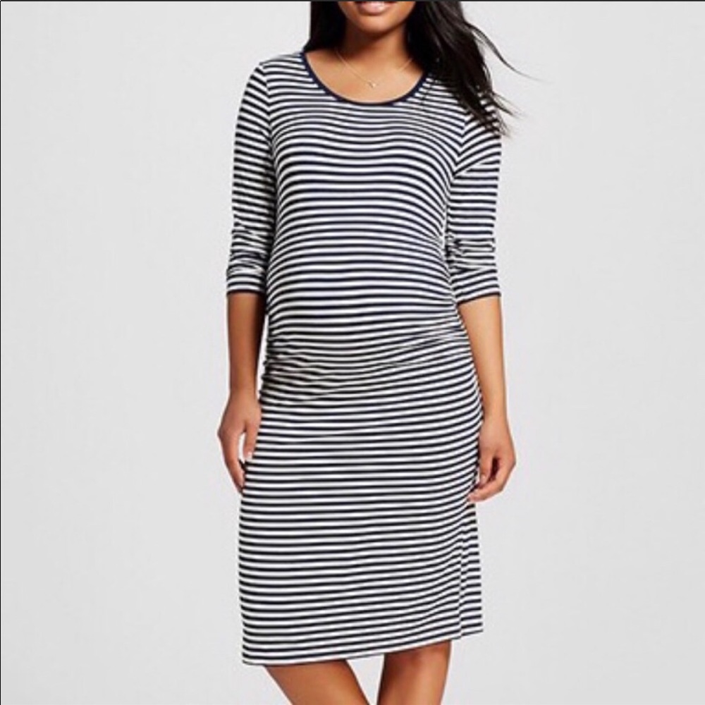 NWT Liz Lange Maternity Striped Dress